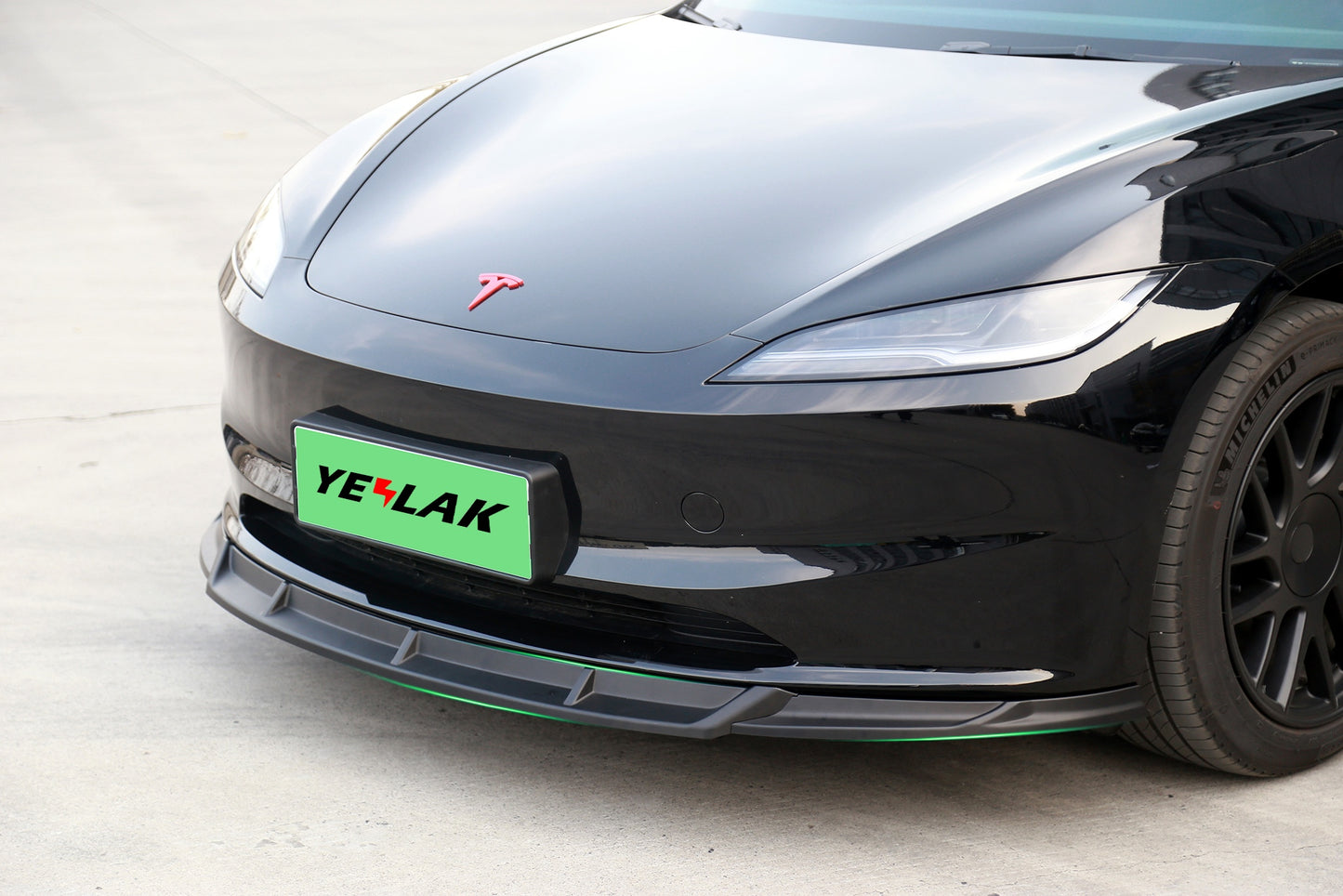 Aero Front Lip Spoiler For Tesla Model 3 Highland (3 pieces) – Yeslak