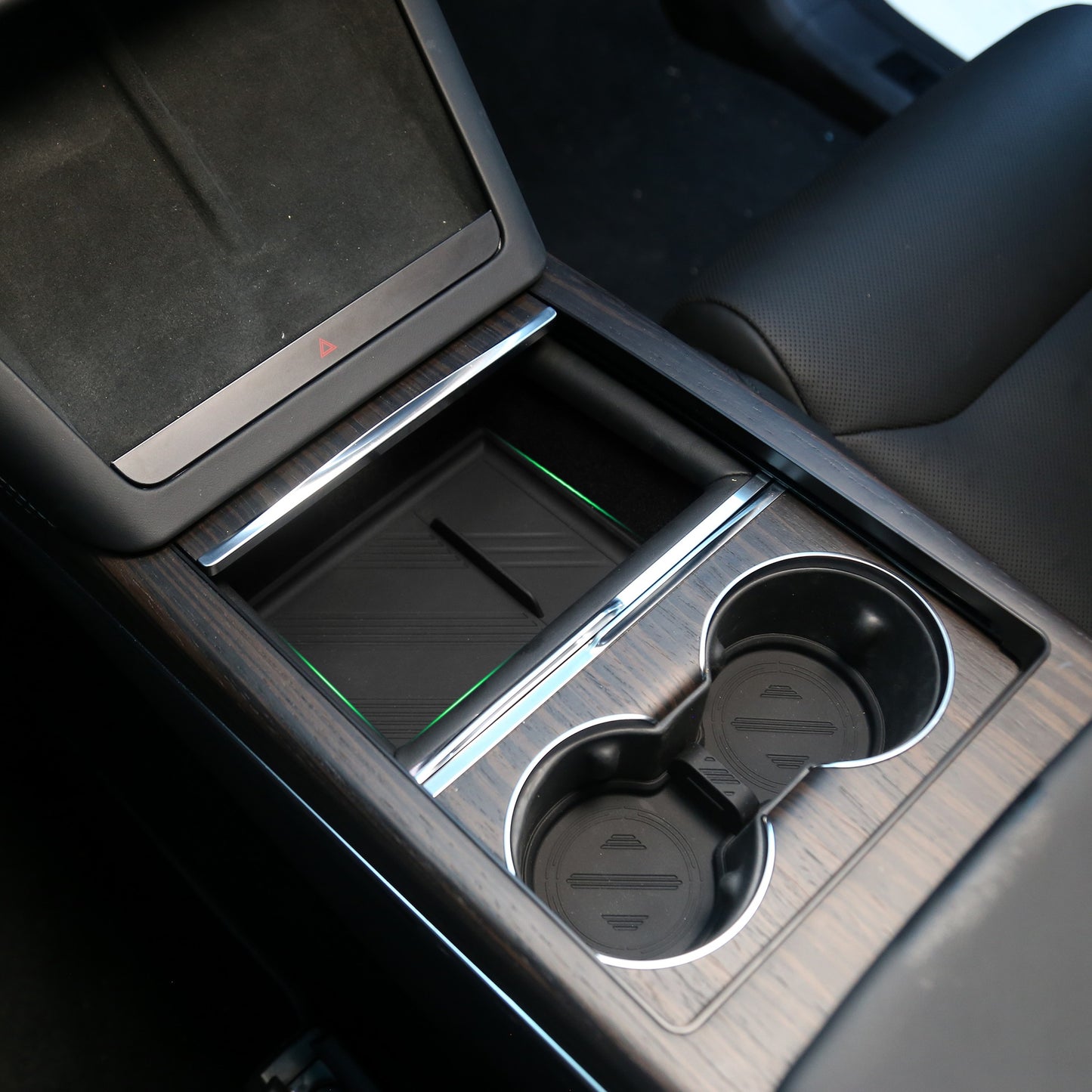 Center Console Storage Trays Cup Holder For Tesla Model X 2021+