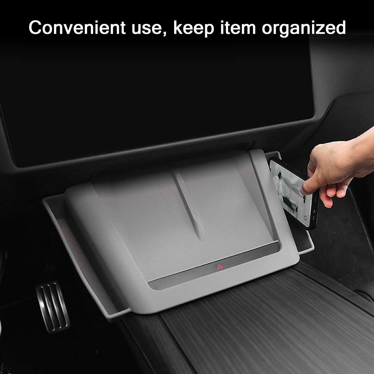 Center Console Storage Trays Cup Holder For Tesla Model X 2021+