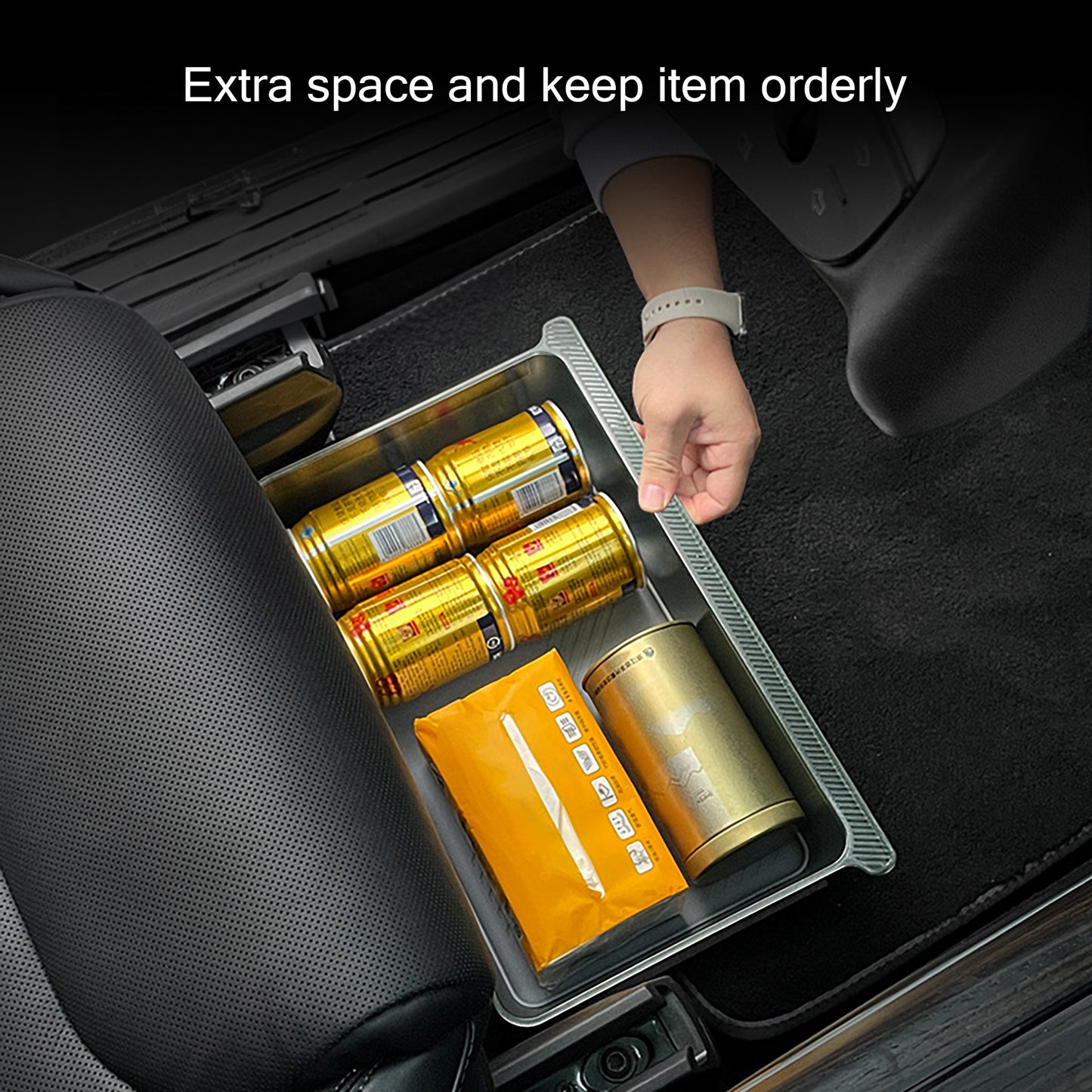 Underseat Storage Box Organizer for Tesla Model X 2021+