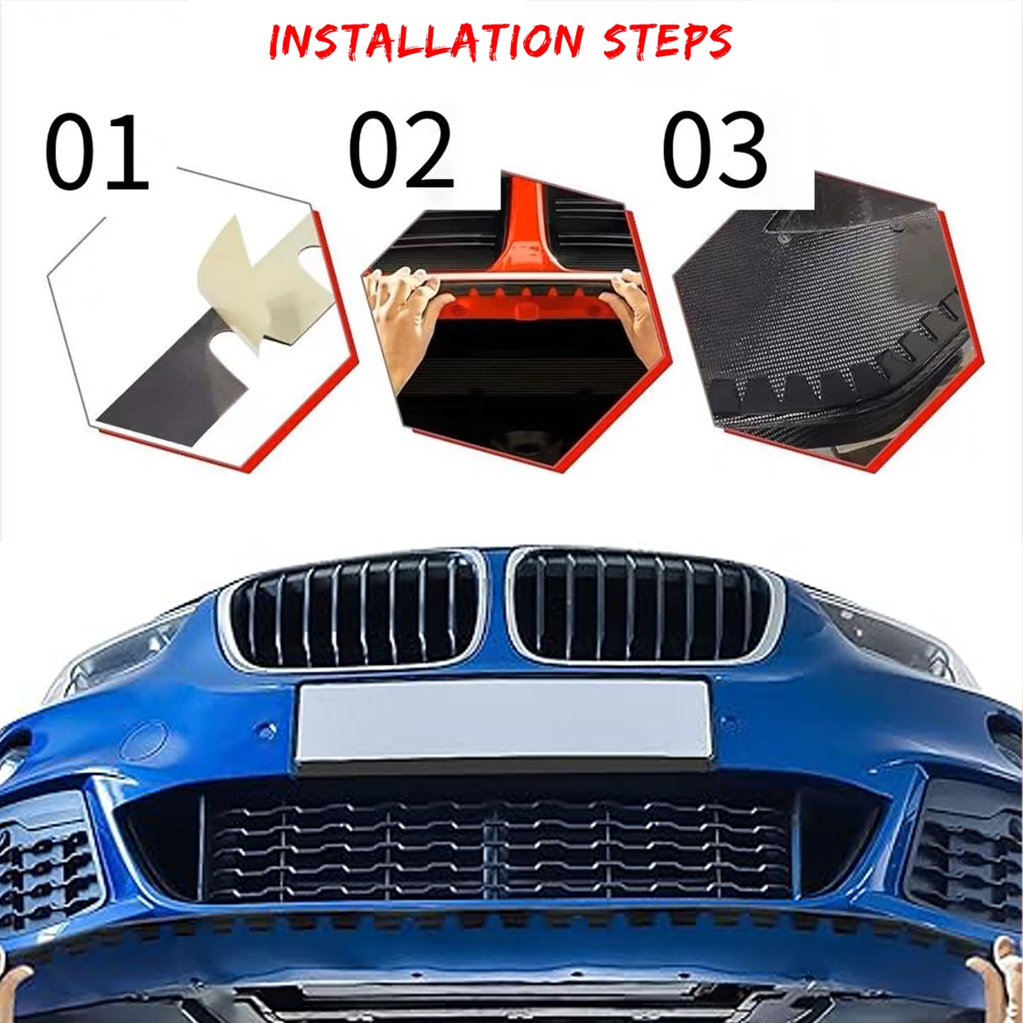 Front Bumper Skid Plate Scrape Guard for Tesla Model S3XY