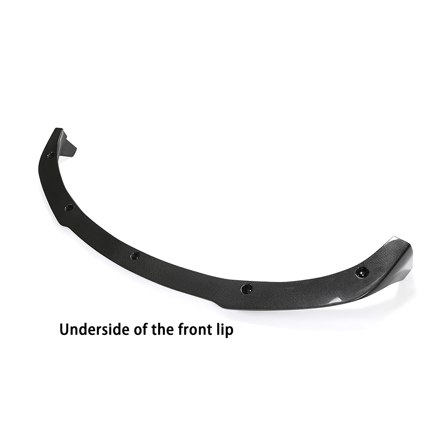 Real Carbon Fiber V-Style Aero Front Lip For Tesla Model 3