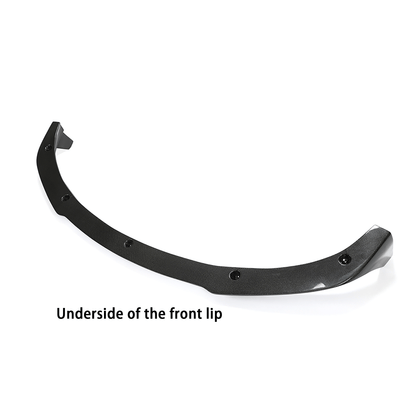 Real Carbon Fiber V-Style Aero Front Lip For Tesla Model 3