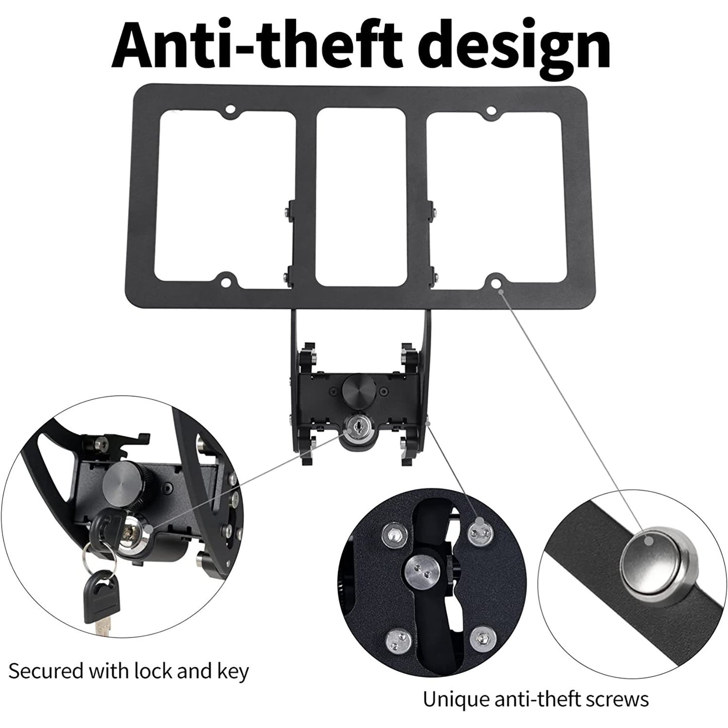 Front License Plate Holder Mount for 2021+ Tesla Model Y/3 (US Version)