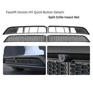 Front Bumper Grille Mesh Insect Protection for 2026 Tesla Model YL | Split Design