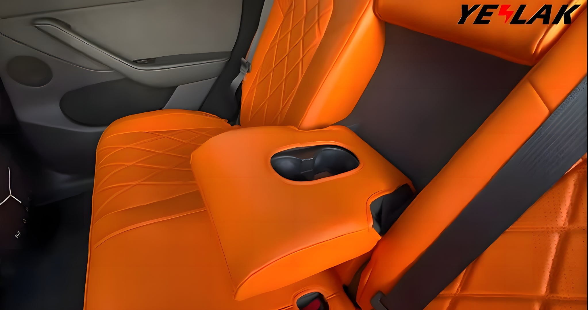 Custom Fit Car Alcan tara Seat Cover For Tesla Model Y 3 Car Accessories  Specific For Tesla Full Covered For 5 Seaters Orange - AliExpress