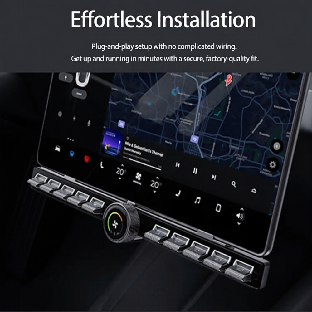 Gen 3.0 Multifunction Physical Buttons Control Knob for Tesla Model 3/Y ...