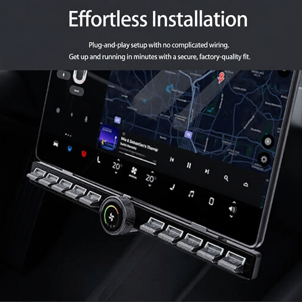 Gen 3.0 Multifunction Physical Buttons Control Knob for Tesla Model 3/Y ...