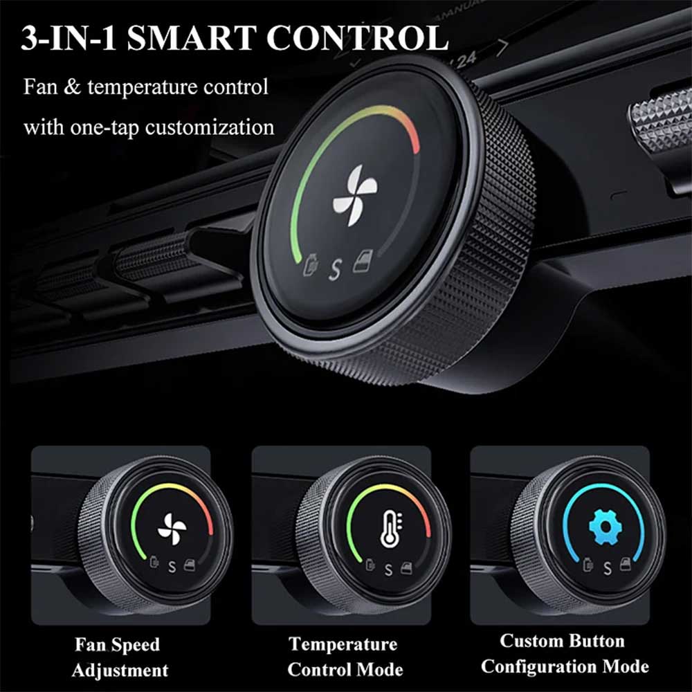 Gen 3.0 Multifunction Physical Buttons Control Knob for Tesla Model 3/Y ...