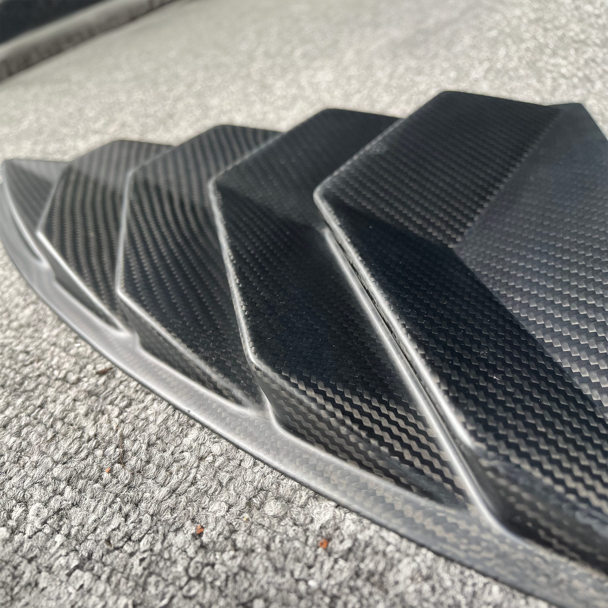 Tesla Rear Window Storage Tesla Model Y Carbon Fiber Rear Quarter Window Louvers (2020–2025 ...