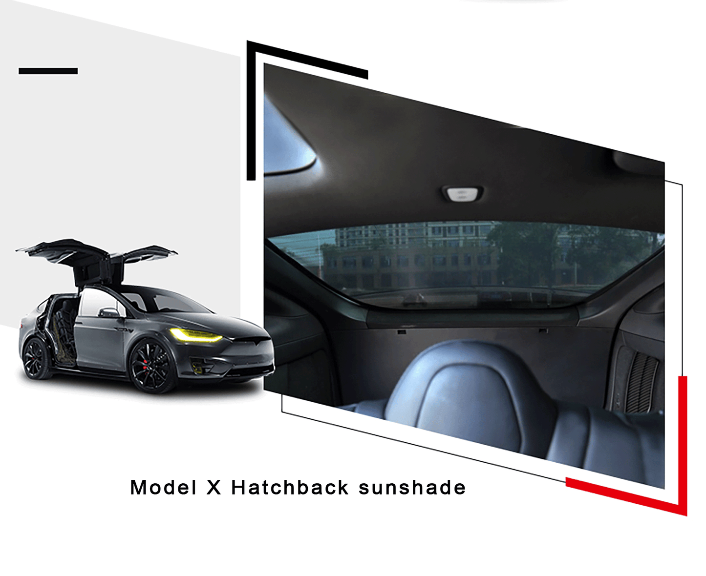 Roof Sunshade For Tesla Model X