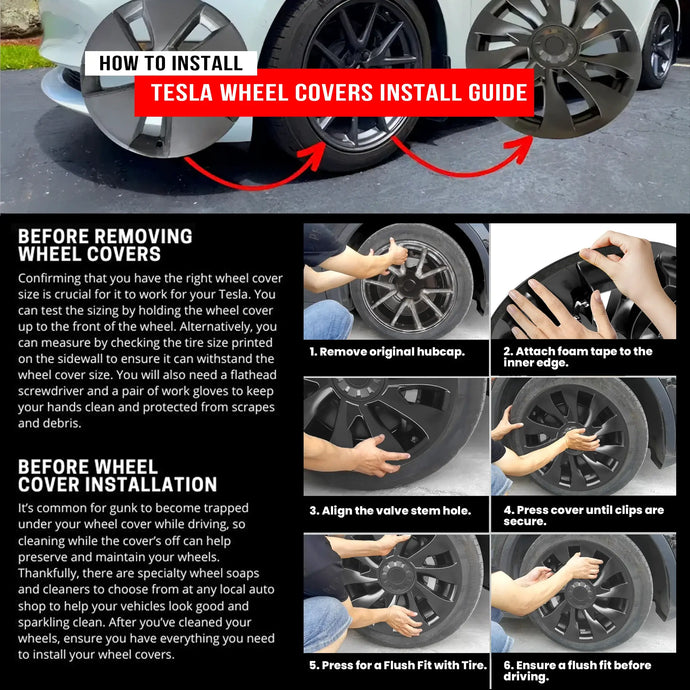 How To Install Tesla Wheel Covers Install Guide