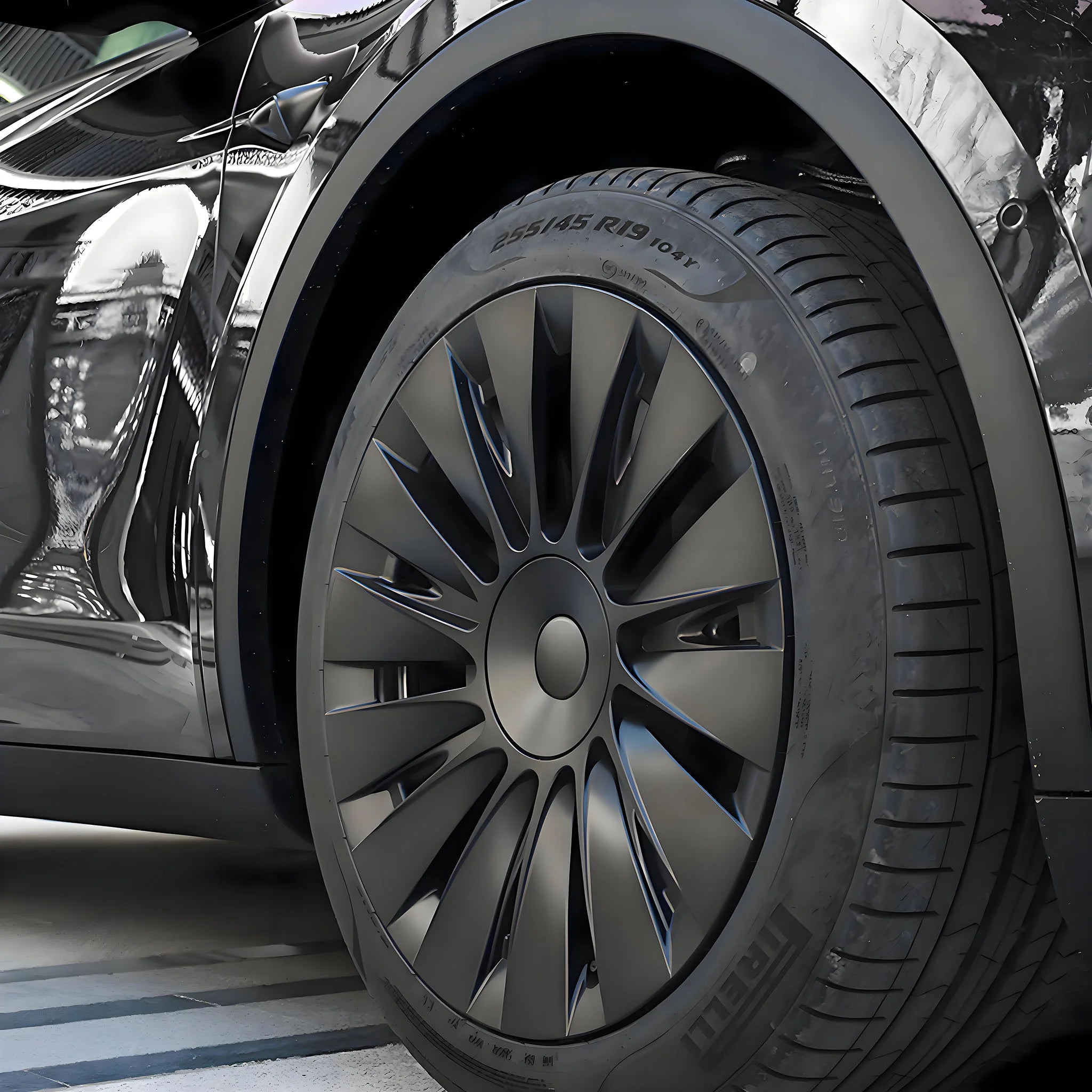 YESLAK Induction Style Wheel Covers For Tesla Model Y 19" Gemini Wheels