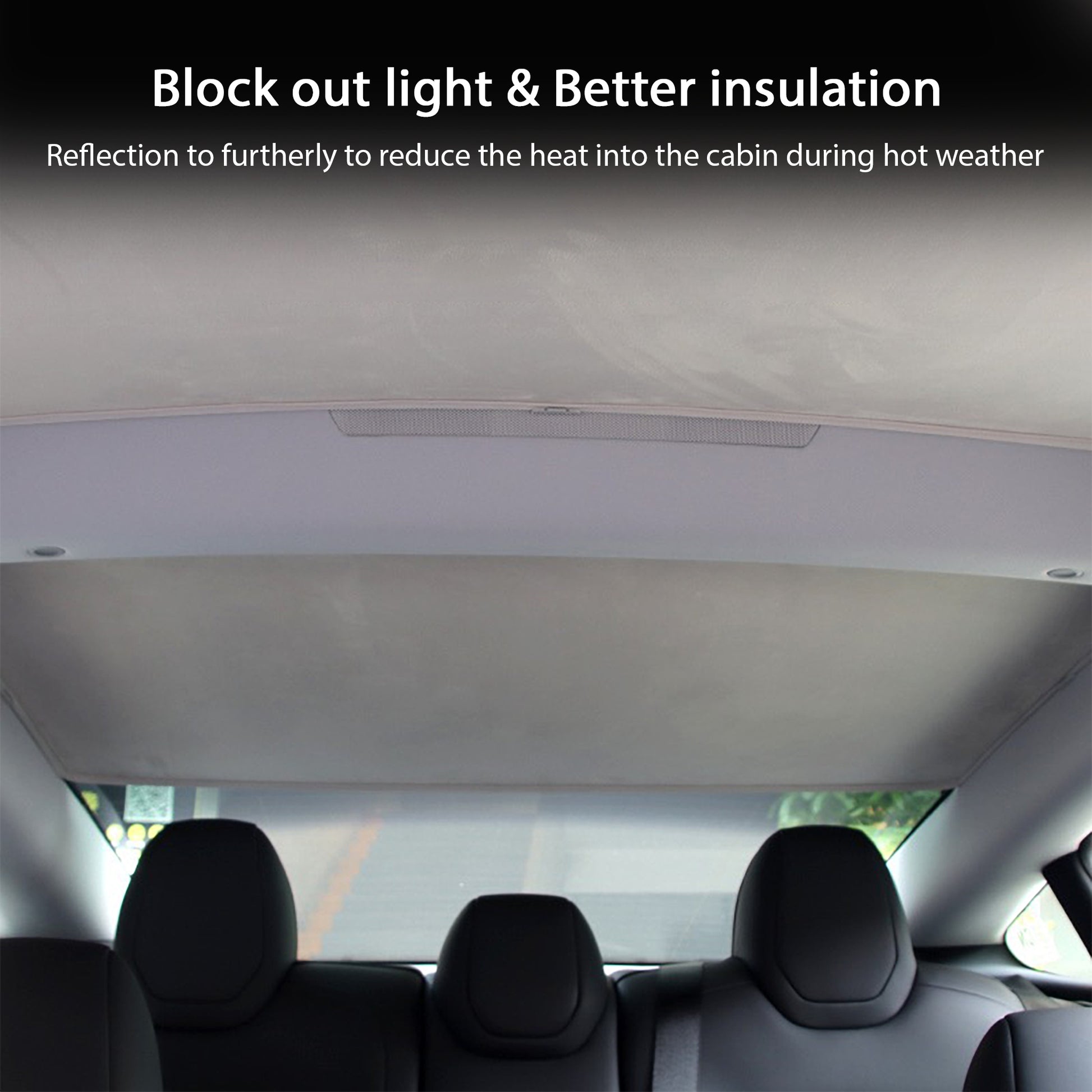 For Tesla Model 3 Glass Roof Sunshade UV Reflection Heat Blocking