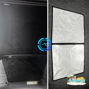 Tesla Model X  Electrostatic Adsorption Front Roof Sunshades (2 pieces)