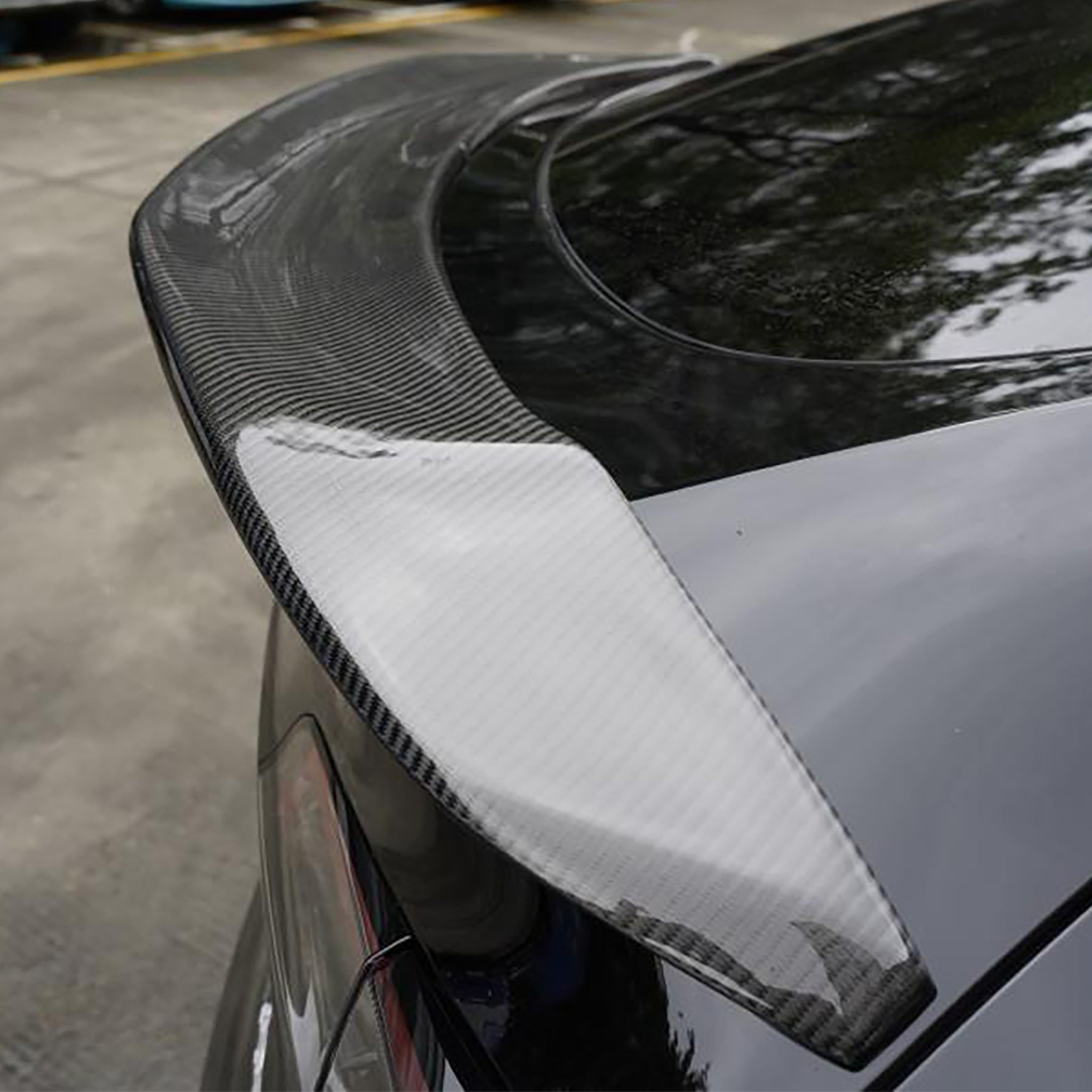 Tesla Model Y Real Carbon Fiber Premium Spoiler - Sporty Look & Aero Performance | Matte/Glossy Finish