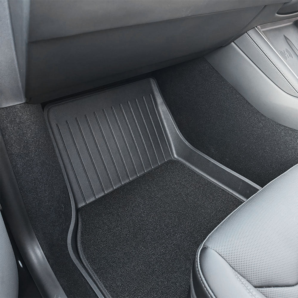 LANGBEAN Tappetini per Bagagliaio per Tesla Model Y Juniper 2025 2026 (5 Posti), Model Y Tappetino Baule Originale TPE Tappeti Bagagliaio Posteriore con Bordo Alto, Accessori Impermeabili LANGBEAN Tappetini per Bagagliaio per Tesla Model Y Juniper 2025 2026 (5 Posti), Model Y Tappetino Baule Originale TPE Tappeti Bagagliaio Posteriore con Bordo Alto, Accessori Impermeabili