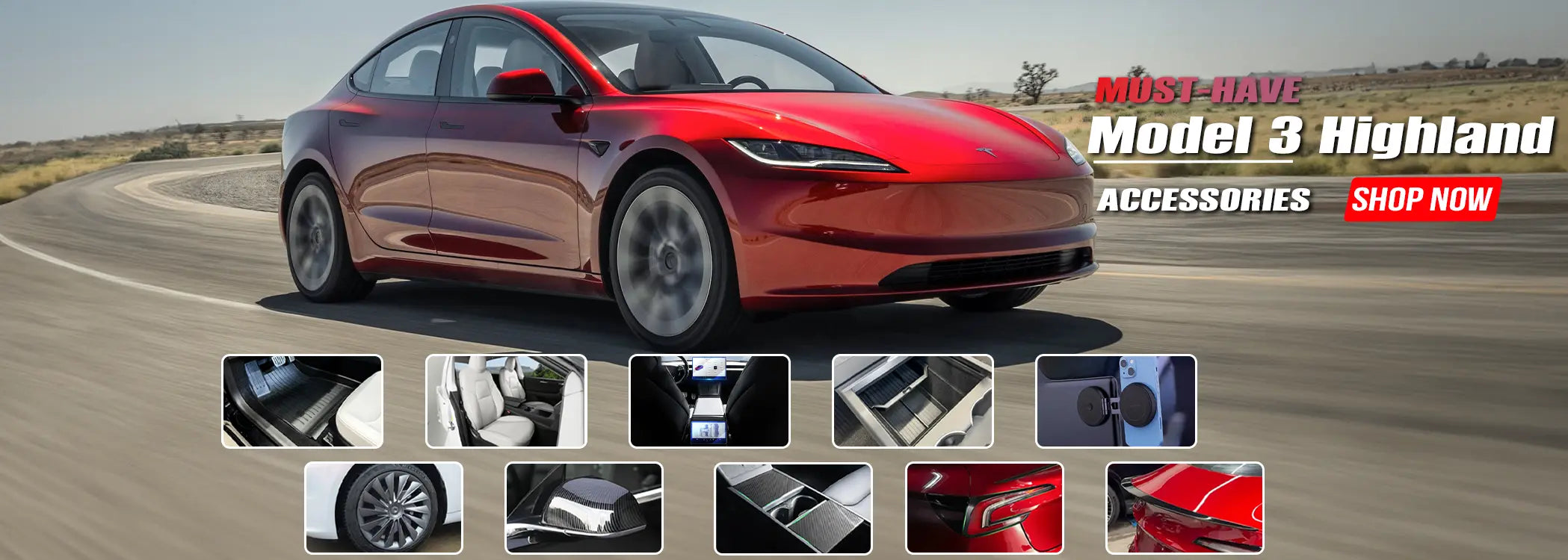 Model 3 Highland Standard Mud Flaps - EV Accessories