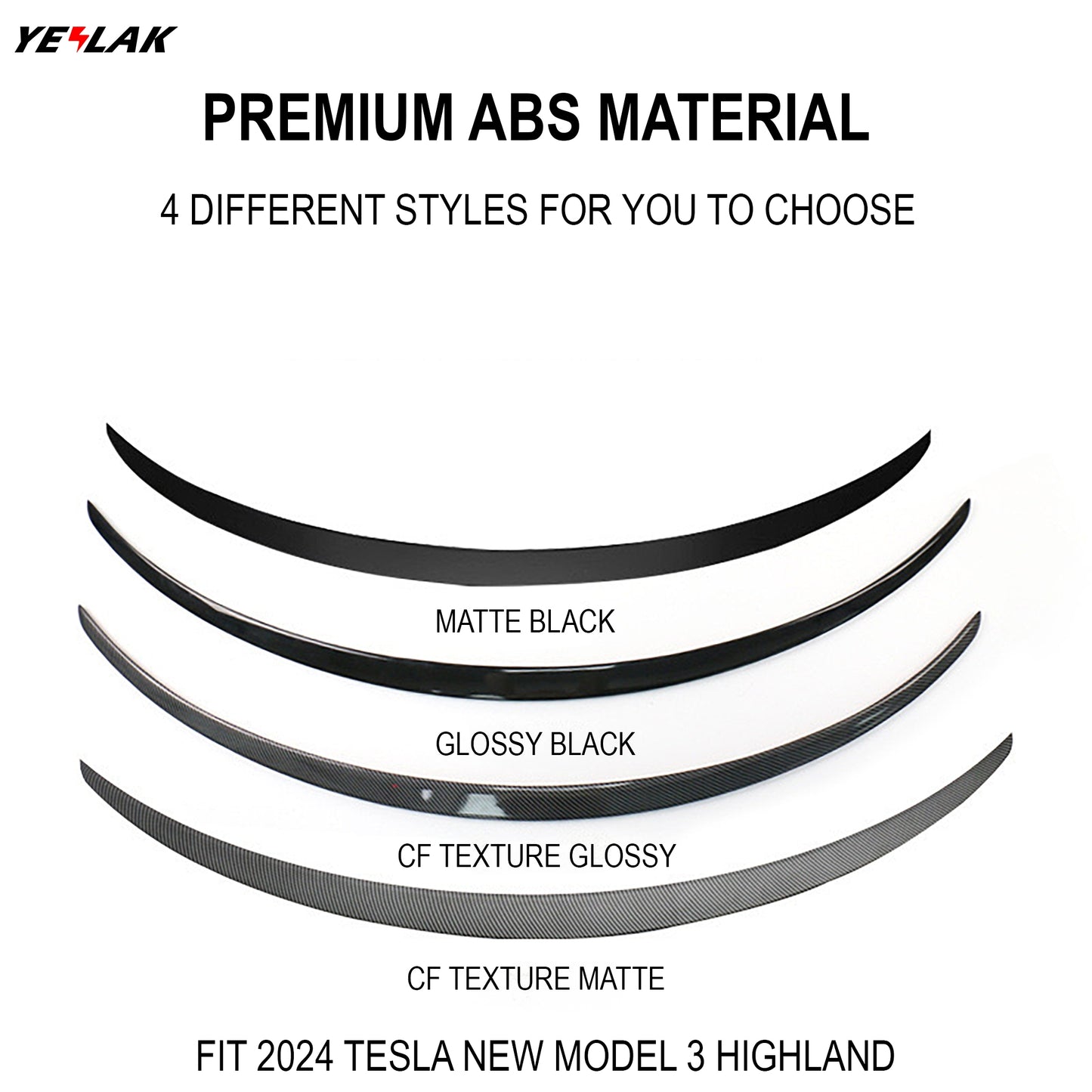 Performance Spoiler For Tesla New Model 3 Highland