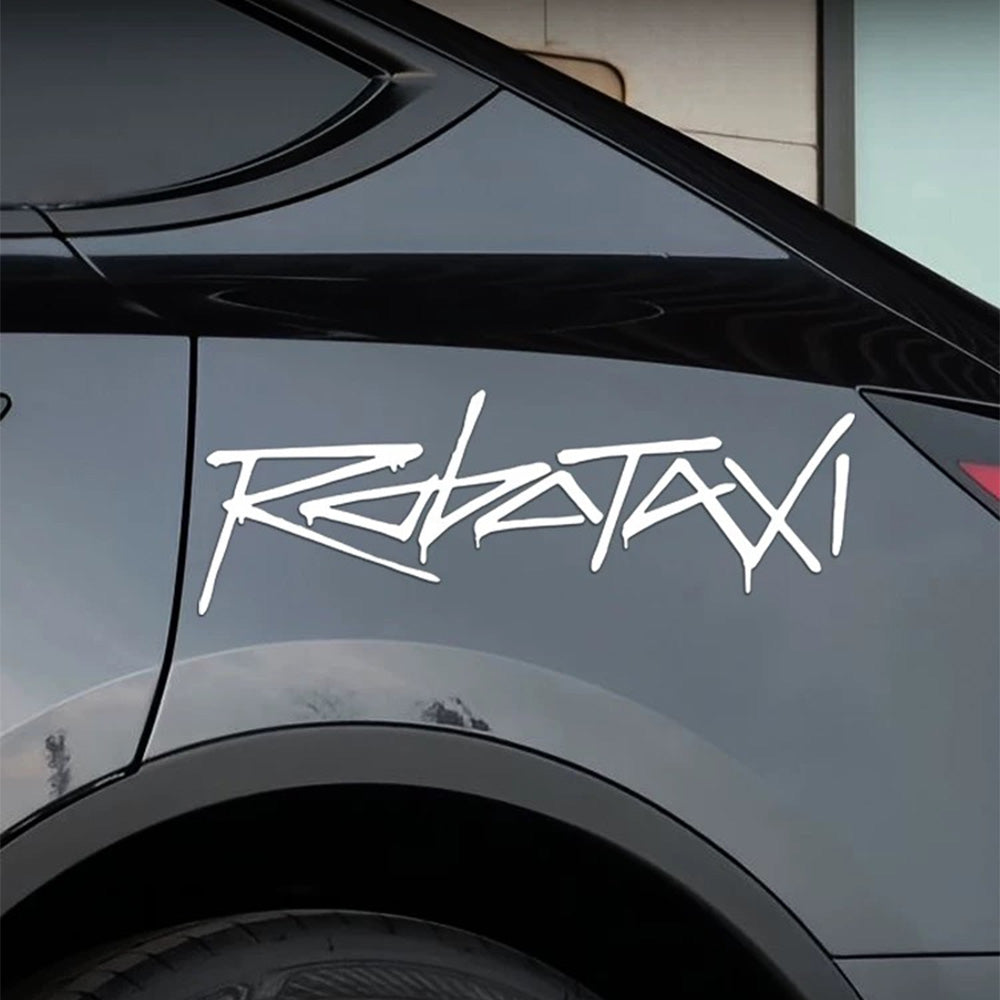 Tesla Robotaxi Exterior Sticker – Premium PVC Decal – Yeslak Tesla ...