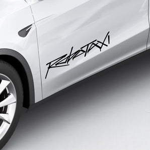 Premium Tesla Robotaxi Exterior Sticker – High-Quality PVC Decal for Tesla Robotaxi Identification & Style