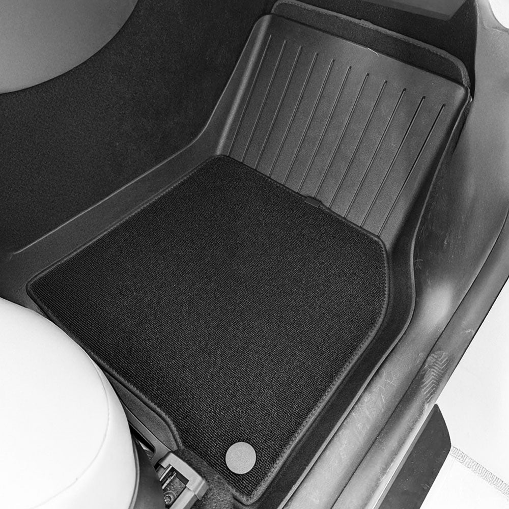 Yeslak Premium All-Weather Floor Mats for Tesla Model Y - Eco-Friendly TPE, Spill-Proof Design & Luxury Protection