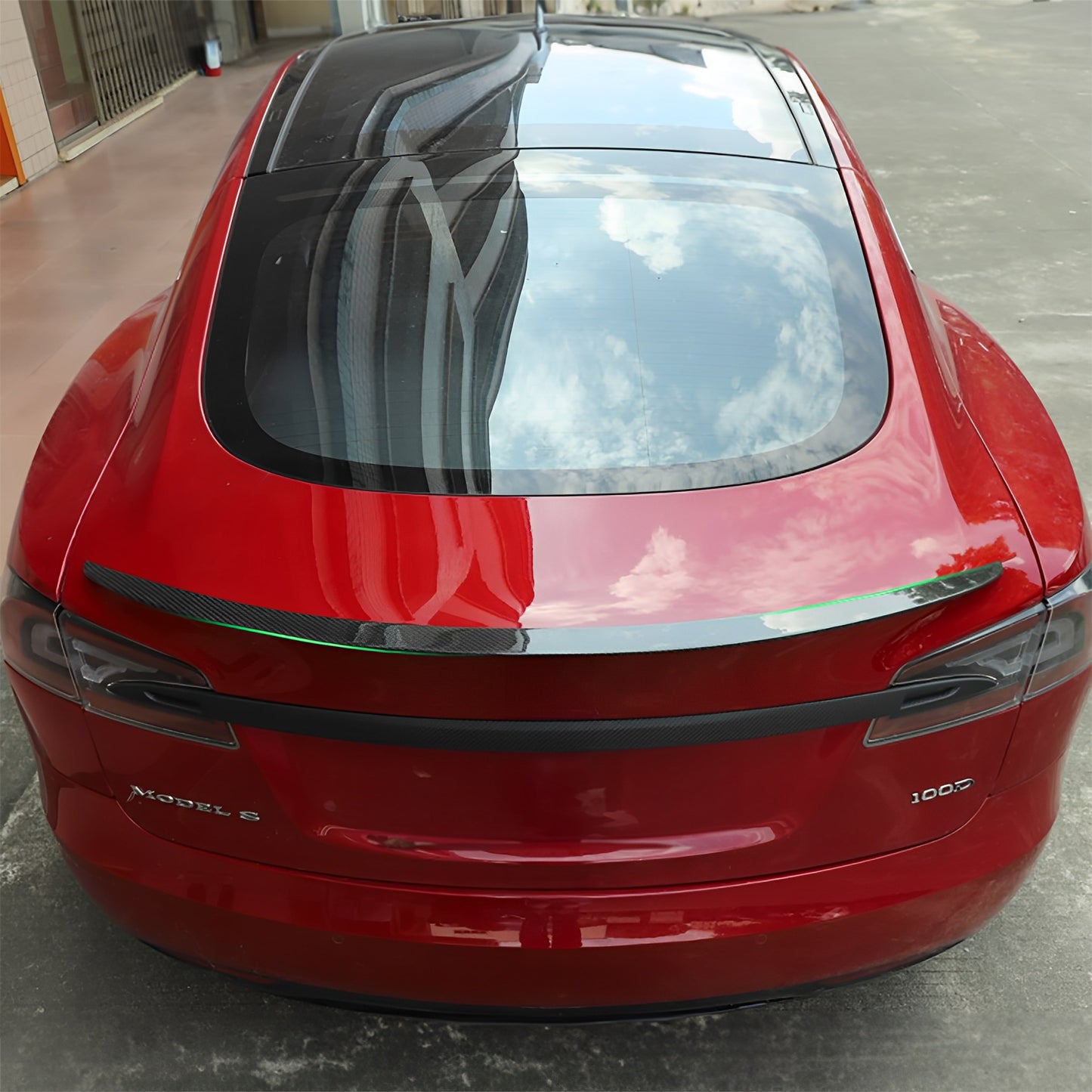 Real Carbon Fiber Spoiler For Tesla Model S
