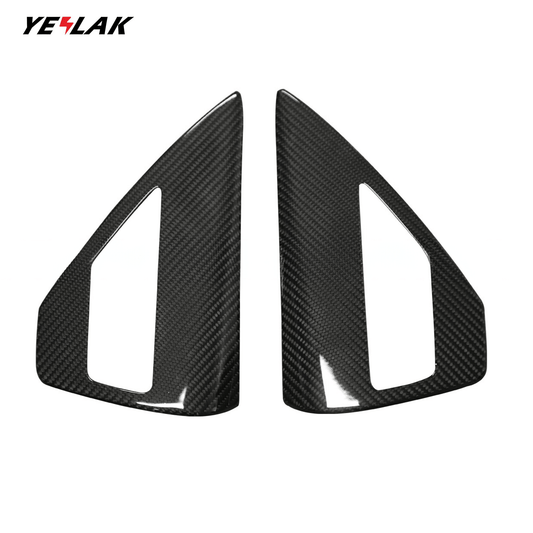Carbon Fiber Charging Port Panel Trim Cover For Tesla Model 3 & Y