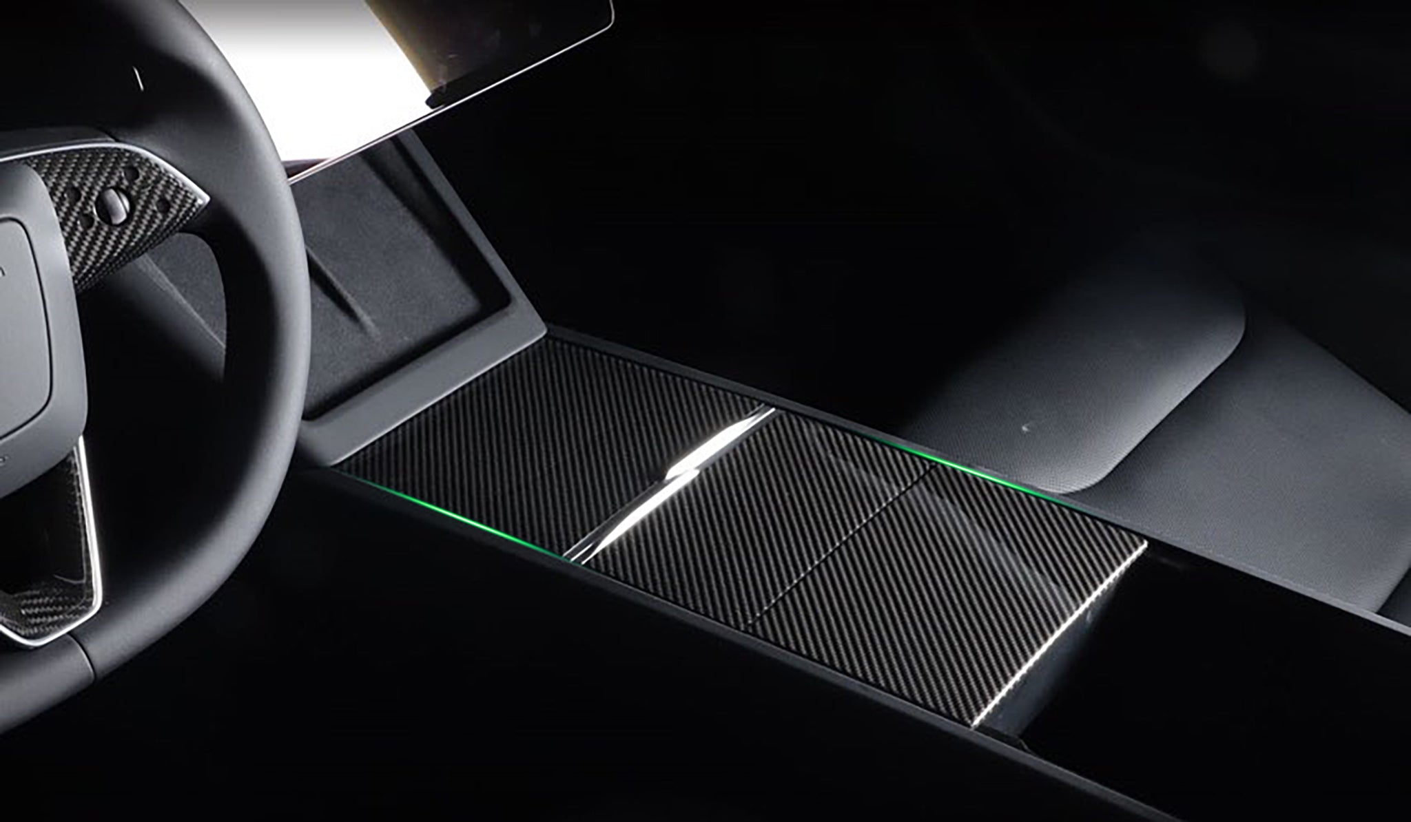 Dry Carbon Fiber Interior Kit for 2024+ Tesla Model 3 – 33 PCS – Yeslak ...