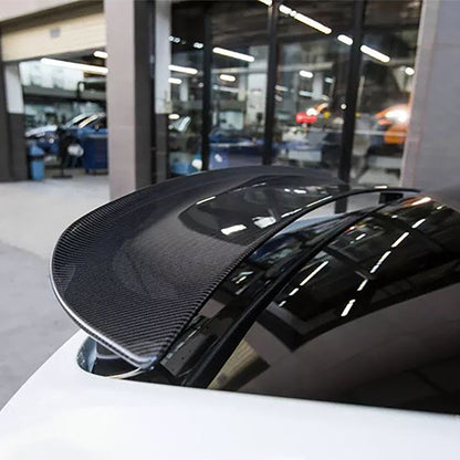 Carbon Fiber Model X Wing Spoiler Overlay