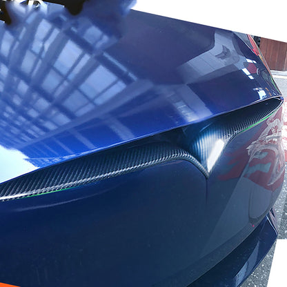 Real Carbon Fiber Front Bumper Inlay For Tesla Model S