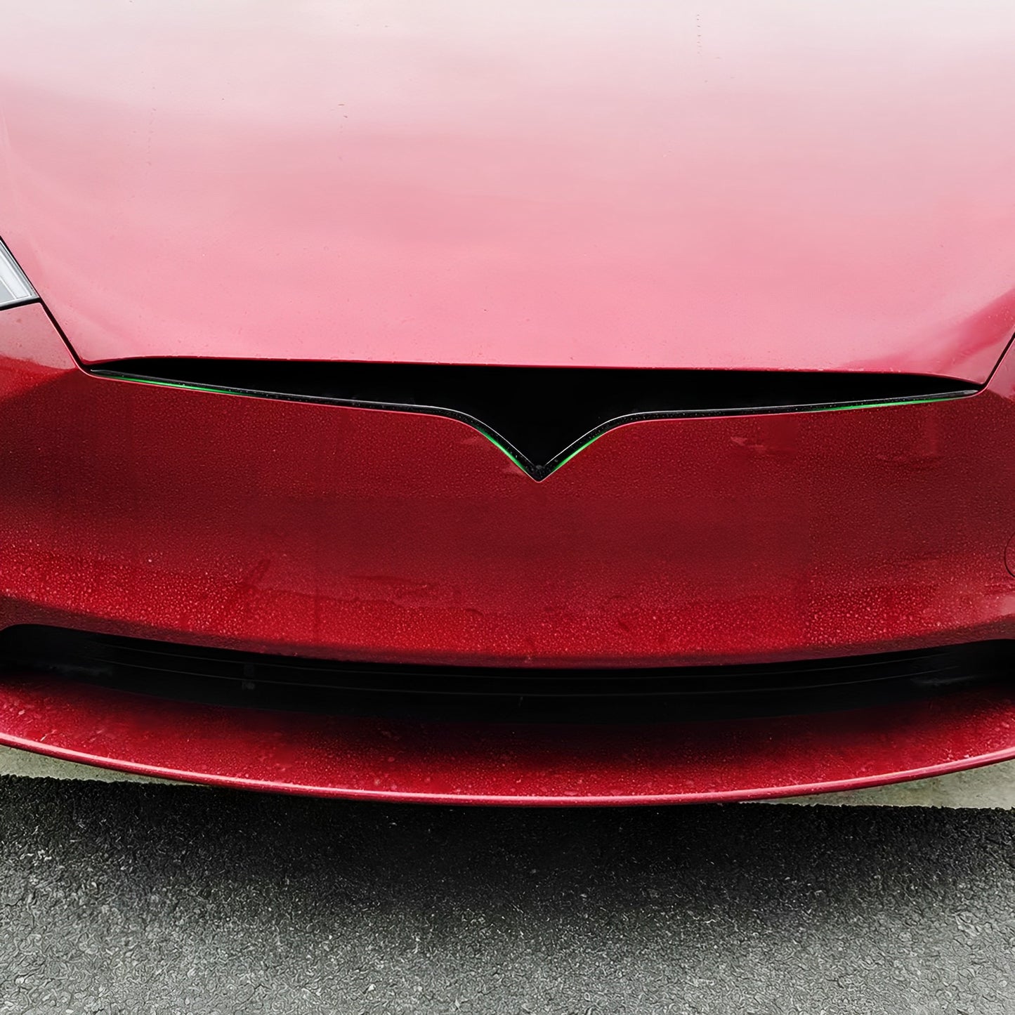 Real Carbon Fiber Front Bumper Inlay For Tesla Model S