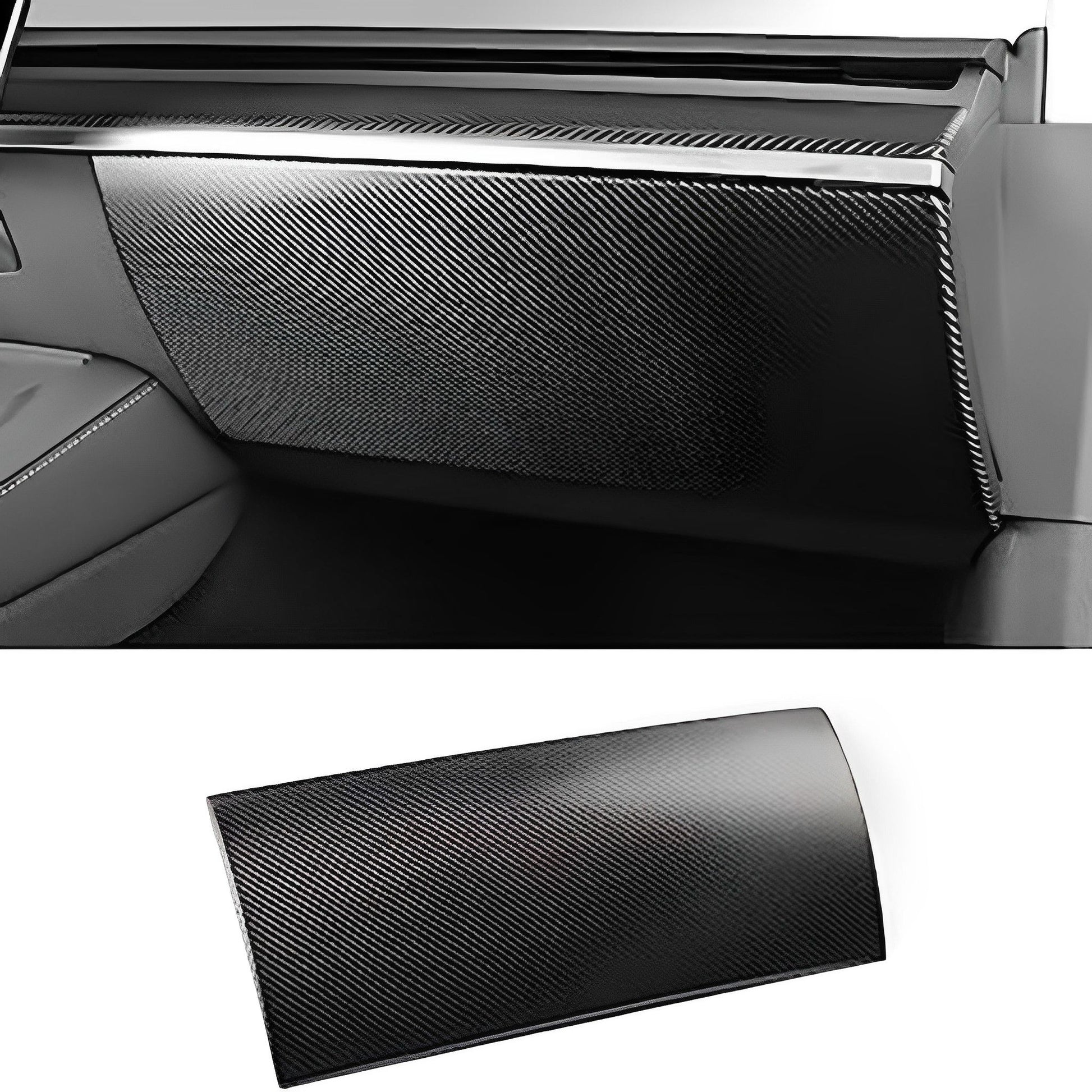 Geniune Rear Carbon Fiber Glove Box Cover For Model 3 & Y