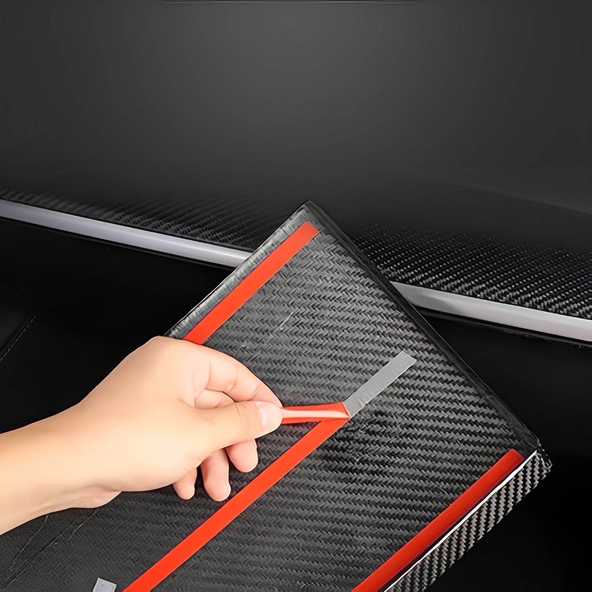 Geniune Rear Carbon Fiber Glove Box Cover For Model 3 & Y