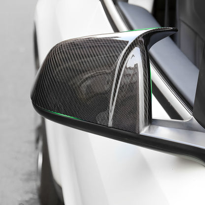Real Carbon Fiber Mirror Caps For Tesla Model S/3/X/Y