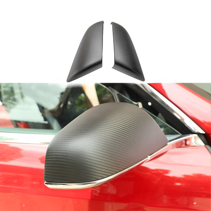 Real Carbon Fiber Mirror Covers For Tesla Model S