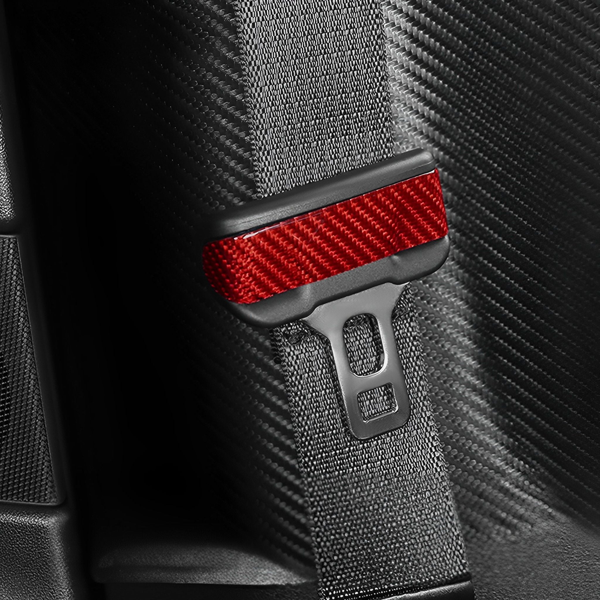 Real Carbon Fiber Seat Belt Cover For Tesla Model 3 & Model 3 Highland & Model Y