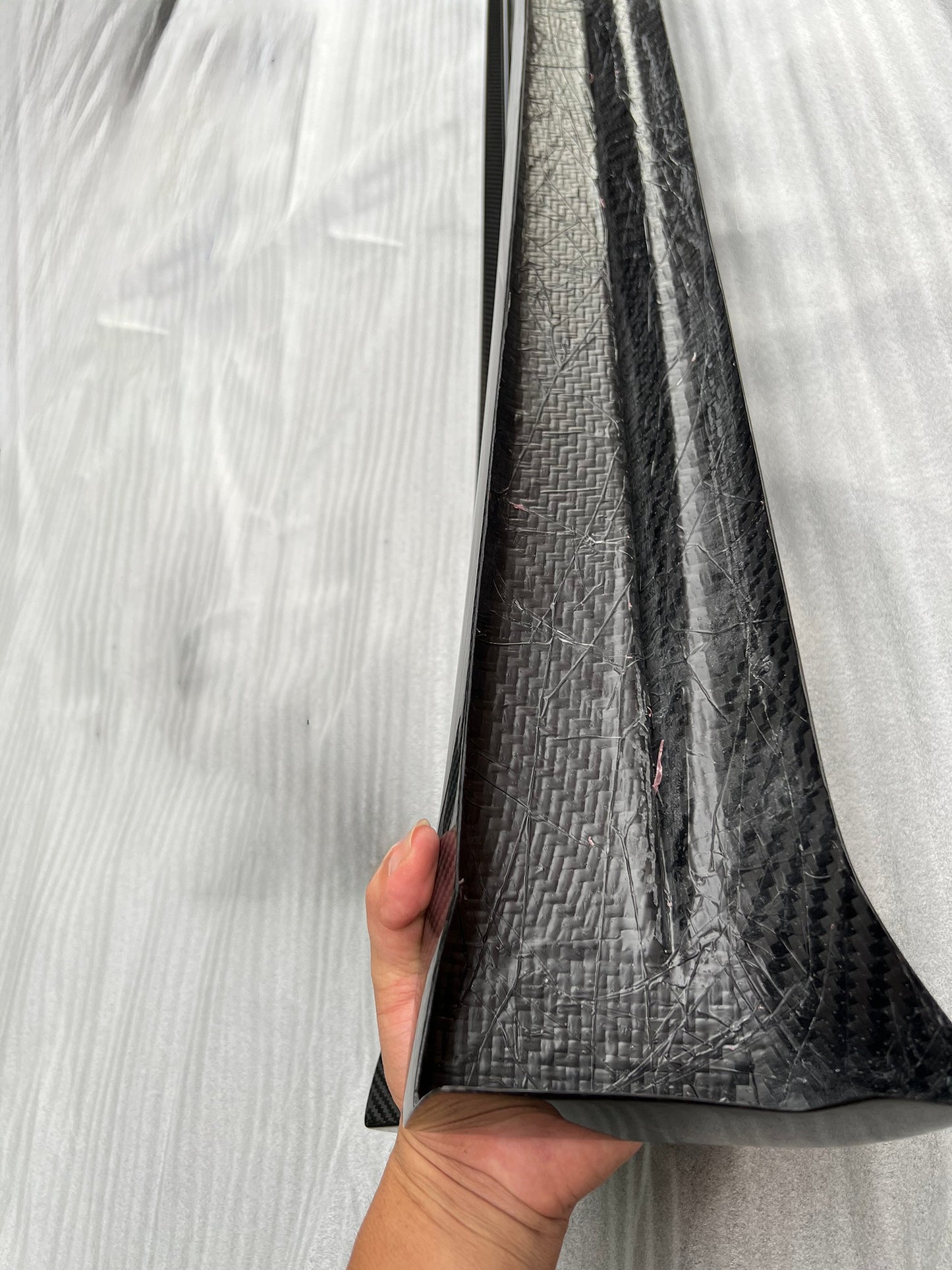 Real Carbon Fiber Side Skirts For 2021+ Model S