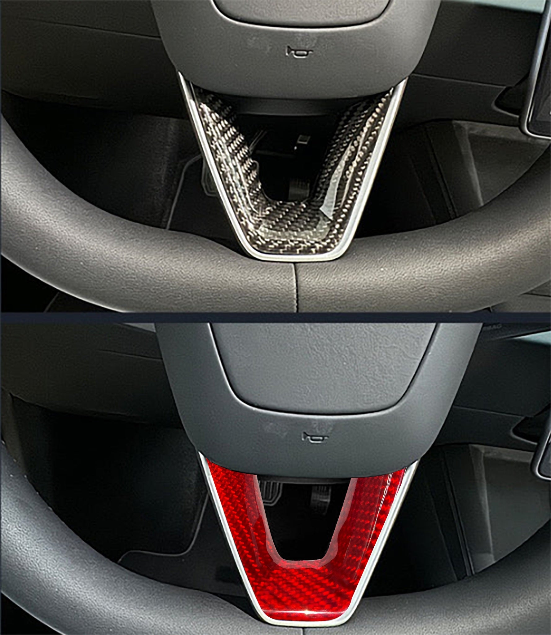Real Carbon Fiber Steering Wheel Cover for Tesla Model 3/Y – Yeslak