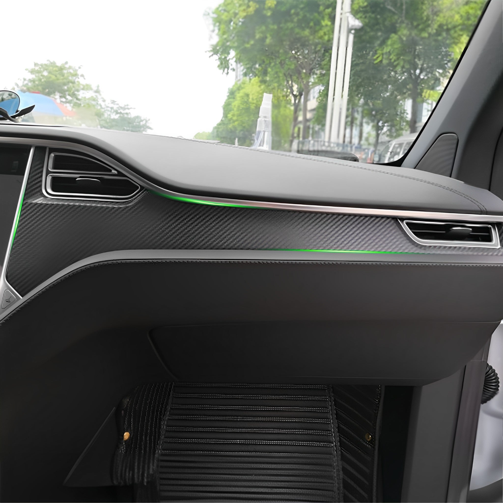 Real Carbon Fiber Dashboard Cover for Tesla Model S/X