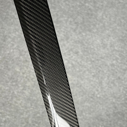 Real Carbon Fiber Trunk Chrome Trim For Tesla Model S 2015-2020