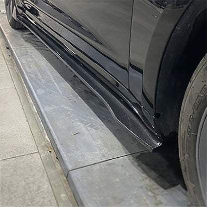 Real Carbon Fiber V-Style Side Skirts For Model 3