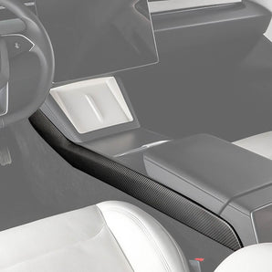 Carbon Fiber Center Console Side Panel Covers for Tesla Model 3 Highland & Model Y Juniper 