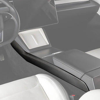 Carbon Fiber Center Console Side Panel Covers for Tesla Model 3 Highland & Model Y Juniper 