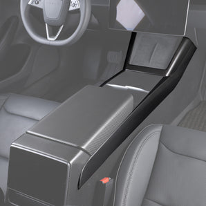 Real Carbon Fiber Center Console Side Trim Cover for 2024+ Tesla Model 3 Highland