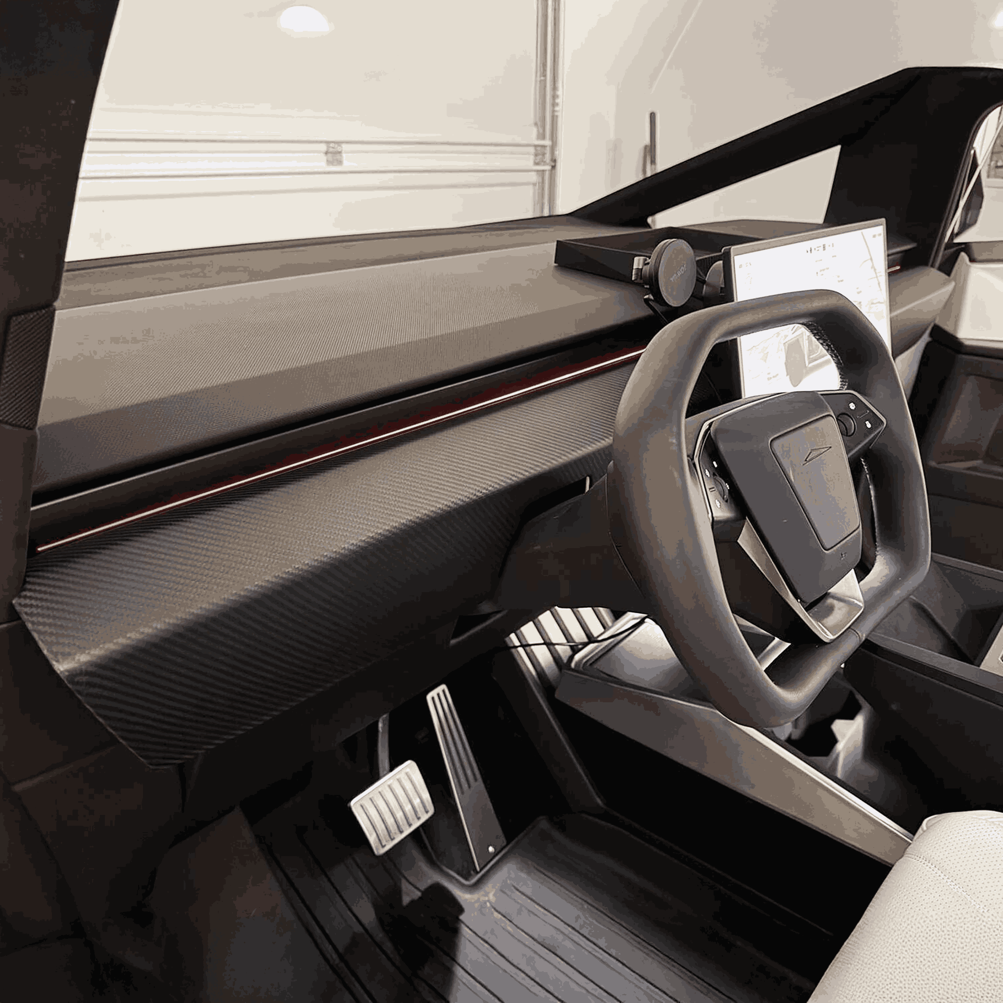 Ccfd Kit Real Carbon Fiber Interior Full Upgrade Kit for Tesla Cybertruck 2024 ...