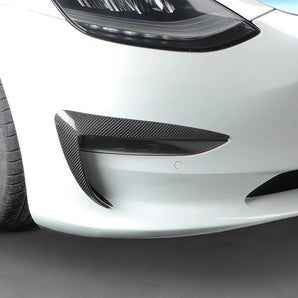 Tesla Model 3/Y/S/X Carbon Fiber Foglight Trim | Aero Upgrad