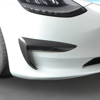 Tesla Model 3/Y/S/X Carbon Fiber Foglight Trim | Aero Upgrad