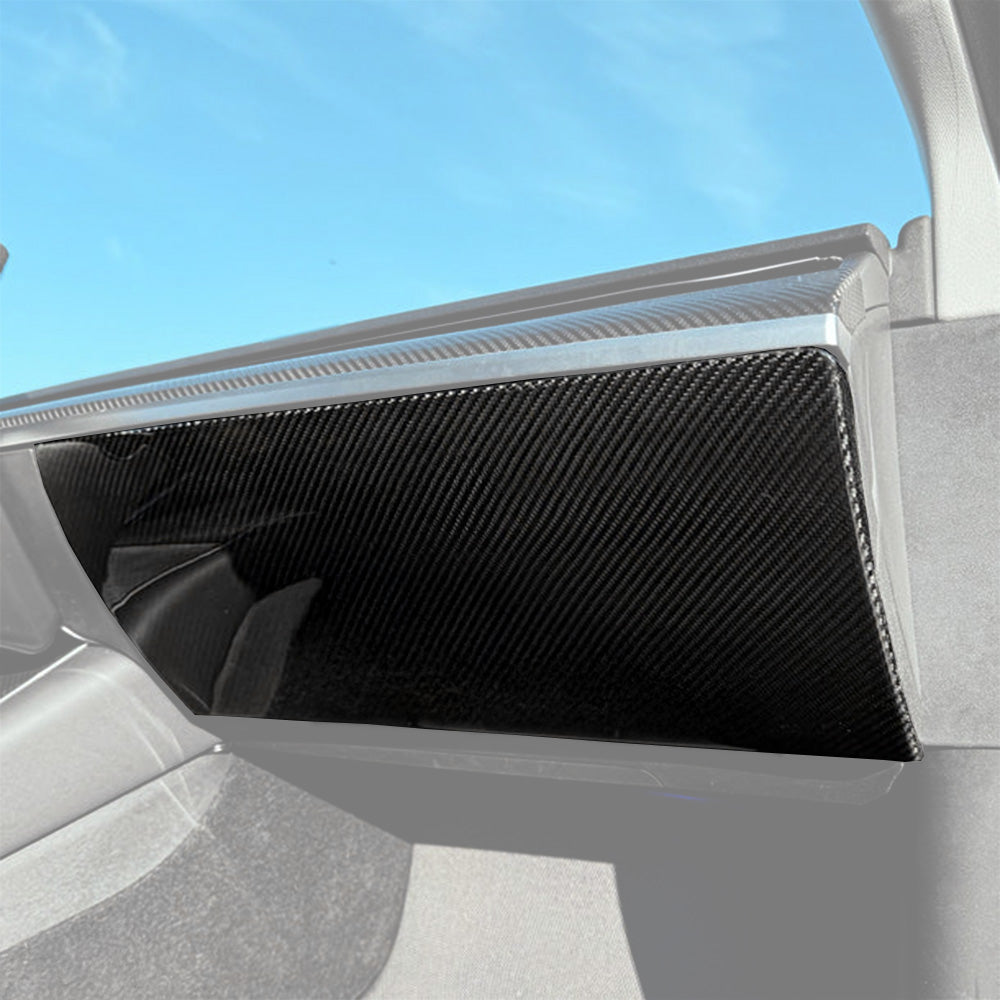 Real Carbon Fiber Glove Box Cover for Tesla Model 3 & Model Y - Luxury Interior Upgrade