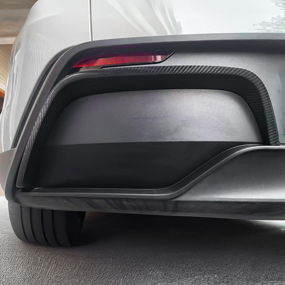 Model Y Rwd Rear Bumper Real Carbon Fiber Rear Bumper Trim for Tesla Model Y Juniper & Model Y ...